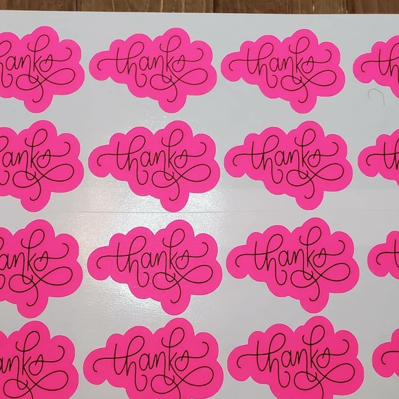 Thank You Stickers Labels Pink Black

Sticker Labe - Picture 4 of 4